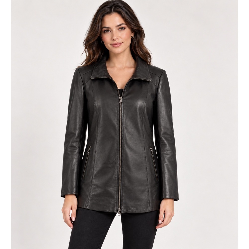 Danier Black Genuine Leather Thinsulate Insulated Jacket Medium
